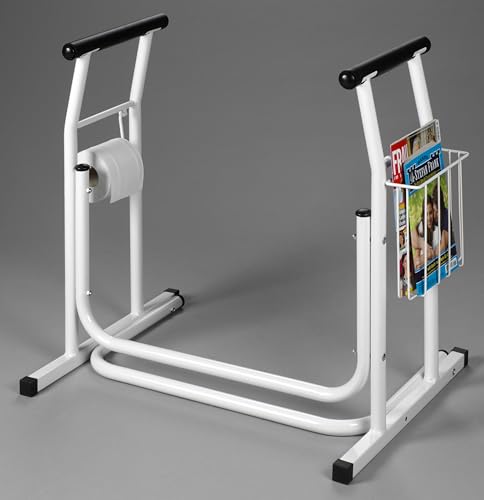 HeRo24 WC-Aufstehhilfe mobiles Stützgestell mit Haltegriffen Weiß – Bild 4