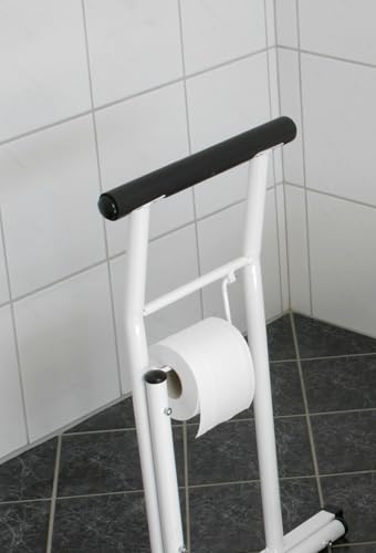 HeRo24 WC-Aufstehhilfe mobiles Stützgestell mit Haltegriffen Weiß – Bild 5