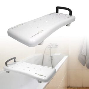 LARS360 Badewannenbrett weiß mit Haltegriff