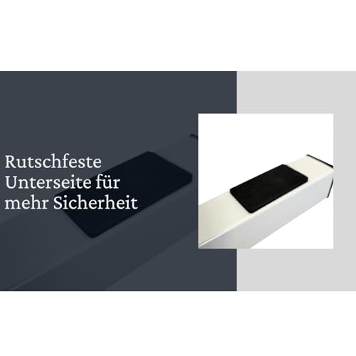 Promafit Mobile WC Aufstehhilfe mit Ablagekorb aus Stahl – Bild 7