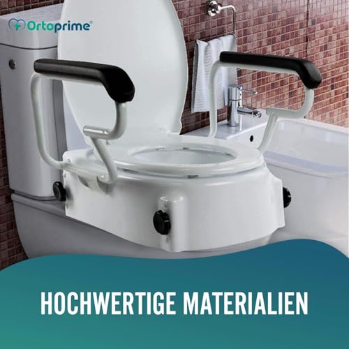 OrtoPrime Toilettensitzerhöhung mit Armlehnen & Deckel – Bild 5