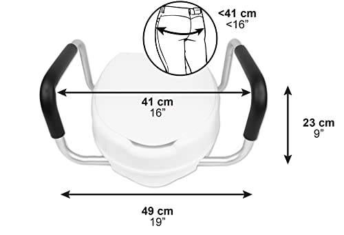 PEPE Mobility Toilettensitzerhöhung 10 cm mit Armlehnen – Bild 4
