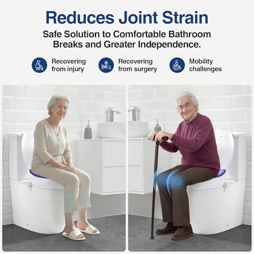 ANNWA Toilettensitzerhöhung 10 cm mit Deckel – Bild 5