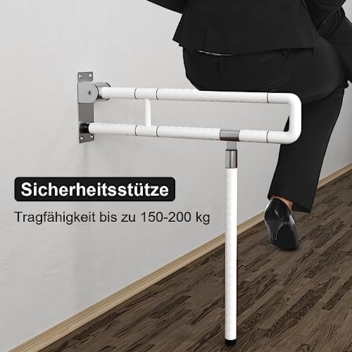 Tubiaz Aufstehhilfe für WC Wandmontage klappbar 70 cm bis 200 kg – Bild 6