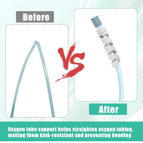 JLFDLLYYZQ Sauerstoffschlauch Halter 10er Set – Knickschutz für sichere Therapie – Bild 5