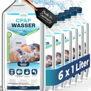 Qindoo CPAP Wasser 6L destilliert Sauerstoffgerät kalkfrei