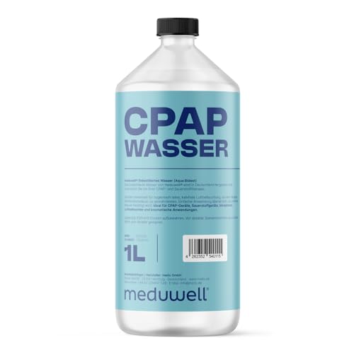 meduwell CPAP Wasser für Sauerstoffgerät destilliert – doppelt gereinigt & optimal für Atemkomfort – Bild 3