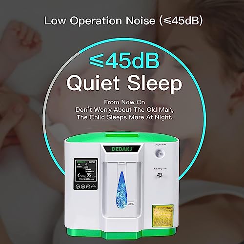 DEDAKJ stationärer Sauerstoffkonzentrator für Zuhause – 2–9L mit Verneblerfunktion – Bild 5