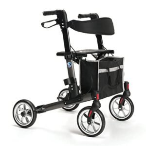 FabaCare Quava Rollator faltbar leicht Carbon-Grau