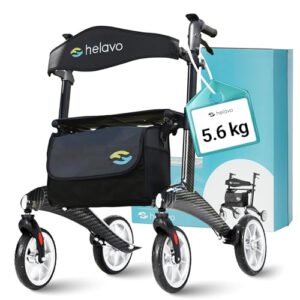 Helavo Carbon Rollator ultraleicht schwarz faltbar