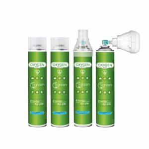 Sauerstoff Dose 56L Set tragbar Sauerstoff Spray unterwegs