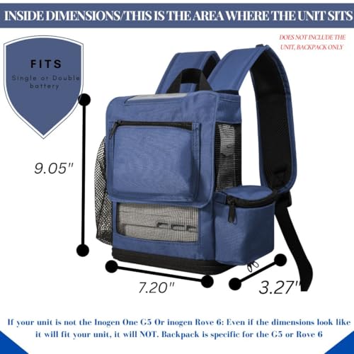 O2TOTES Sauerstoffkonzentrator Rucksack – ultraleicht & ergonomisch für Inogen G5 – Bild 8