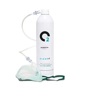 Sauerstoff Dose 15L mit Maske und Schlauch tragbar