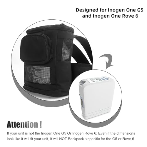 Nogsay Sauerstoffkonzentrator Rucksack – mit Ladezugang & Sichtfenster für Inogen G5 – Bild 7