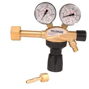 WELDINGER PRO Sauerstoff Druckminderer Messing ISO 2503