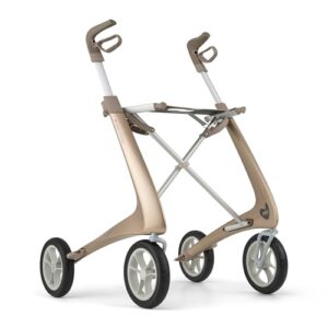 byACRE Carbon Ultralight Rollator Champagner Gold ultraleicht faltbar