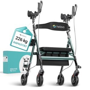 helavo Arthritis Rollator mit Unterarmstützen grün